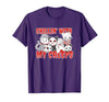 Chillin With My Creeps Apparel Chillin with My Creeps Cat Horror Killer Halloween Costume T-Shirt - size chart