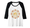 Mademark Mother Elephant Nudging Newborn Calf Maternity Raglan Baseball Tee - Women - size chart