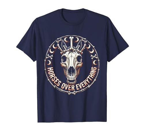 Mademark Horses Over Everything Equestrian Design T-Shirt - Men - size chart