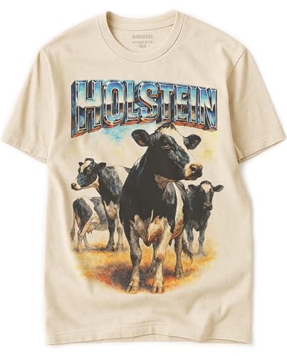 BABATEES Farm Animals Heavy Metal Tshirt for Men, Women & Farmers - 100% Natural Undyed Cotton - size chart