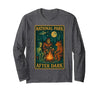National Park After Dark Tee National Park After Dark: Alien Bigfoot Bear Camping Long Sleeve T-Shirt - size chart