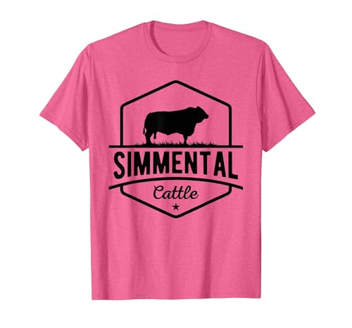 Funny Farmer Gift for Simmental Cattle Cow Farmer - Simmental Cattle T-Shirt - size chart