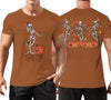 Ithalt Mens Halloween Shirt Halloweentown T Shirt Pumpkin Short Sleeve Top - size chart