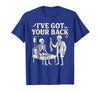 Halloween Costume For Doctor I've Got Your Back I've Got Your Back Halloween Skeleton Doctor Costume T-Shirt - size chart