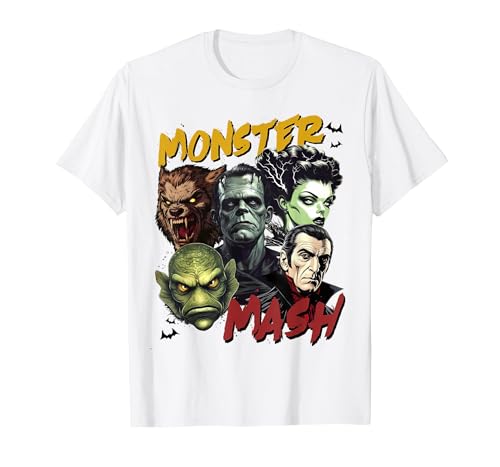 Monster Lover Halloween Season Women Men Kids Horror Scary Monster Lover Vampire Frankenstein Halloween T-Shirt - size chart