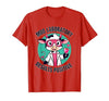 Mademark Moo Laboratory Results Positive Cow Design T-Shirt - size chart