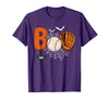 Boo Baseball Halloween Tee Funny Boo Baseball Halloween Sports Men Boys Kids Toddler T-Shirt - size chart