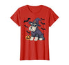 Witch Schnauzer Dog Halloween Outfits Schnauzer Dog Scary Pumpkin Bat Witch Schnauzer Halloween T-Shirt - size chart