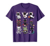 Halloween Cat Apparel Halloween Cat T-Shirt - Spooky Kittens Costume T-Shirt - size chart