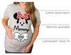 AMAZING RETRO Mickey Minnie Couple Shirts Dad Mom Couple Matching Pregnancy Announcement T-Shirt-(Sold Separately) - size