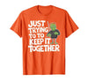 Halloween Tshirt Frankenstein Monster Costume Men Just Trying to Keep It Together Shirt Halloween Frankenstein T-Shirt -