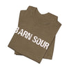 BARN SOUR Brand Horse Broke People Green Unisex Tee for Equestrians Horse Lovers Premium Cotton Made in USA - size chart