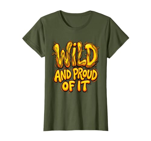 Mademark Wild and Proud of It Monkey Graphic Design T-Shirt - Women - size chart