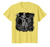 Scary Cyclist Skeleton Gifts Cycling Skeleton Mountain MTB Bicycle Cyclist Skeleton T-Shirt - size chart