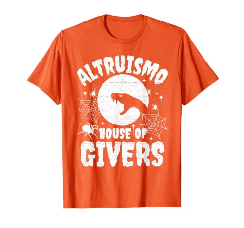 House of Givers Halloween Party Halloween Costume Altruismo House of Givers T-Shirt - size chart
