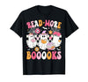 Read More Books Ghost Halloween Teacher Outfits Read More Books Ghosts Reading Book Funny Teacher Halloween T-Shirt - size