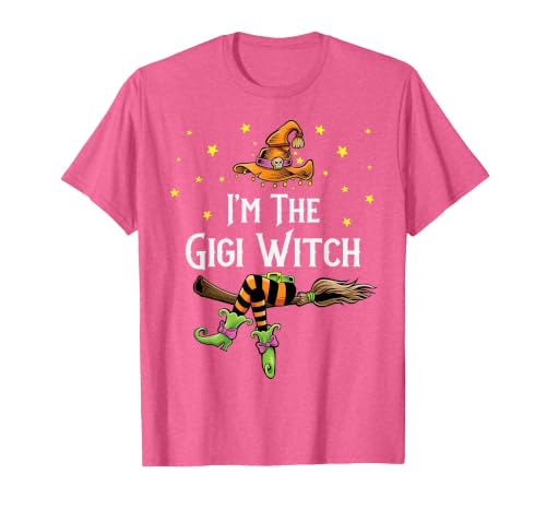 Matching Witch Halloween Costumes by Foxio Im the Gigi Witch Halloween Matching Group Costume T-Shirt - size chart