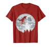 Check out my other Dinosaur T-shirts Dino Trex Riding Moon Bike Halloween Lunar Cycling T-Shirt - size chart