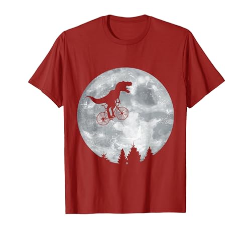 Check out my other Dinosaur T-shirts Dino Trex Riding Moon Bike Halloween Lunar Cycling T-Shirt - size chart