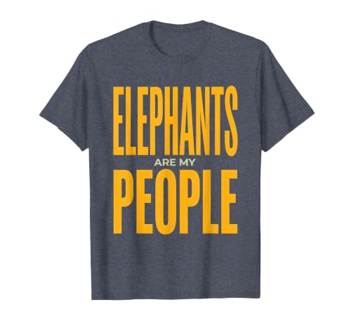 Mademark Elephants Are My People Safari Wildlife Design T-Shirt - Men - size chart