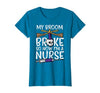 Halloween Nurse Shirts For Women Scrub Costumes My Broom Broke Now Im Nurse Funny Halloween Scrub Top Women T-Shirt - size