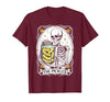 Tarot Card Skeleton Halloween Ades.shirt The Pickles Tarot Card Skeleton Canning Season Gardener T-Shirt - size chart