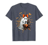 Ghost Quilter Sewing Halloween Costume Cute Ghost Quilter Sewing Halloween Scary Costume Retro T-Shirt - size chart