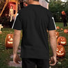 CAZYCHILD Halloween Shirts for Men Funny Halloween Pumpkin Shirt Dancing Skeleton Tee - size chart