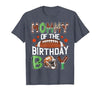 Football Birthday Boy Family Matching Mommy of The Birthday Boy Game Day Football T-Shirt - size chart