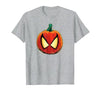 Marvel Spider-Man Halloween Spooky Pumpkin Jack-o'-Lantern T-Shirt - size chart