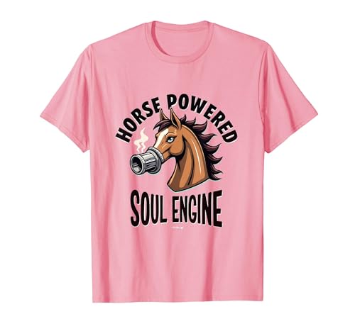 Mademark Horse Powered Soul Engine Equestrian Design T-Shirt - Men - size chart
