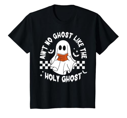 Funny Ain't No Ghost Like The Holy Ghost Christian Halloween T-Shirt - size chart