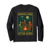 National Park After Dark Tee National Park After Dark: Alien Bigfoot Bear Camping Long Sleeve T-Shirt - size chart