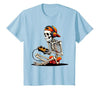 halloween skeleton shirts for teen boys men kids Halloween Skeleton Gamer Video Gaming Funny Gaming Skeleton T-Shirt - size
