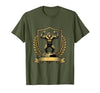 Mademark Monkey Flexing Muscles on Gym Podium T-Shirt - Men - size chart