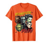 Monster Lover Halloween Season Women Men Kids Horror Scary Monster Lover Vampire Frankenstein Halloween T-Shirt - size chart