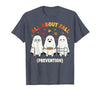 Fall Prevention Funny Ghost Autumn Halloween Gift Fall Prevention Funny Ghost Autumn Halloween Joke T-Shirt - size chart