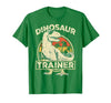 Dinosaur Trainer Halloween Vintage Dinosaur Trainer Halloween Costume Retro Dino Outline T-Shirt - size chart