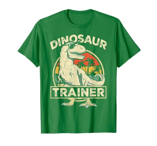 Dinosaur Trainer Halloween Vintage Dinosaur Trainer Halloween Costume Retro Dino Outline T-Shirt - size chart