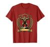 Mademark Monkey Flexing Muscles on Gym Podium T-Shirt - Men - size chart