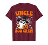 Halloween Family Matching Costume Boo Ghost Tee. Uncle Boo Crew Groovy Ghost Matching Family Halloween T-Shirt - size chart
