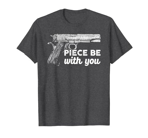Gun Lover Cool Man Tee Piece Be with You 2nd Amendment Gun Lover Cool Man T-Shirt - size chart