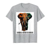 Mademark Ivoirien, No Matter Where Patriotic Elephant Design T-Shirt - Men - size chart