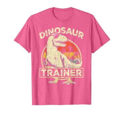 Dinosaur Trainer Halloween Vintage Dinosaur Trainer Halloween Costume Retro Dino Outline T-Shirt - size chart