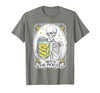 Tarot Card Skeleton Halloween Ades.shirt The Pickles Tarot Card Skeleton Canning Season Gardener T-Shirt - size chart