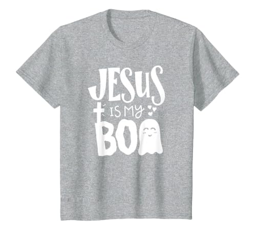 Jesus is My Boo - Funny Christian Halloween Quote Humor T-Shirt - size chart