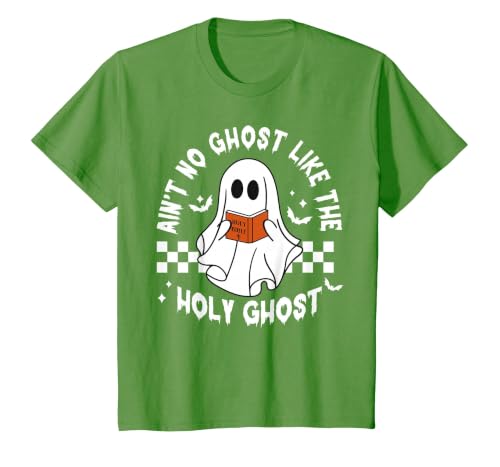 Funny Ain't No Ghost Like The Holy Ghost Christian Halloween T-Shirt - size chart