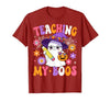 Teaching My Boos Ghost Teacher Halloween Outfits Teaching My Boos Teacher Ghost Teach Funny Halloween Teacher T-Shirt - size