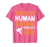 This is My Human Costume Mythical Creature - Halloween Funny T-Shirt - size chart