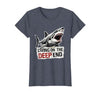 Mademark Living on the Deep End Shark Ocean Design T-Shirt - size chart